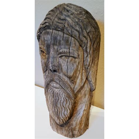 Hummul carving company, wood carving patterns, woodcarving supplies, woodburning. Vintage Folk Art Wood Carving Bust of Jesus | Chairish