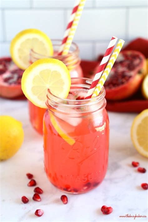 Healthy Pomegranate Lemonade Recipe Easy Lemonade Recipe Healthy