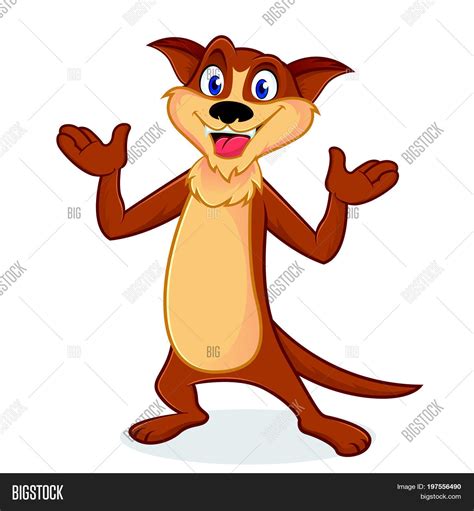 Weasel Cartoon Mascot Vector And Photo Free Trial Bigstock