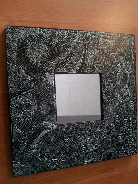 IKEA hack - Malma mirror painted with glass outliner | Ikea mirror