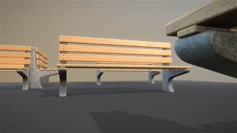 Bench 1 Remastered Buy Royalty Free 3d Model By Vis All 3d Vis