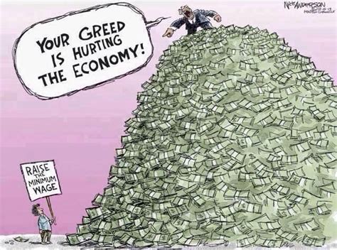 Income Inequality Political Cartoons Minimum Wage Politics