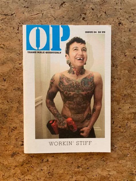 Original Plumbing Op Magazine Ftm Transgender Beefcake Gay Queer Zine Picclick