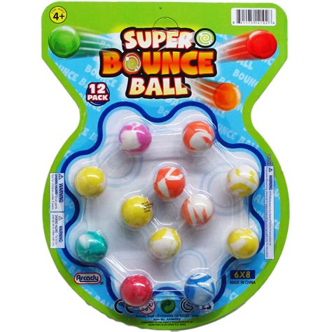 Wholesale Brightly Colored Super Bouncy Balls 12 Packs