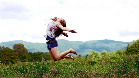 wallpaper sports women outdoors brunette jumping running person jogging play meadow