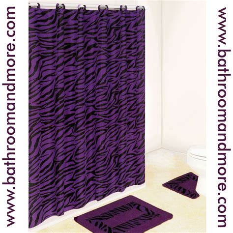 Rainbow zebra stylish bath rug. Purple Zebra Print Shower Curtain Bath Mat Set- This has ...