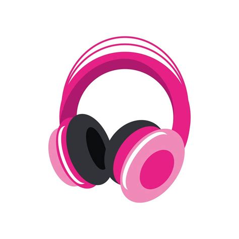 ícone de fones de ouvido rosa 4800151 Vetor no Vecteezy
