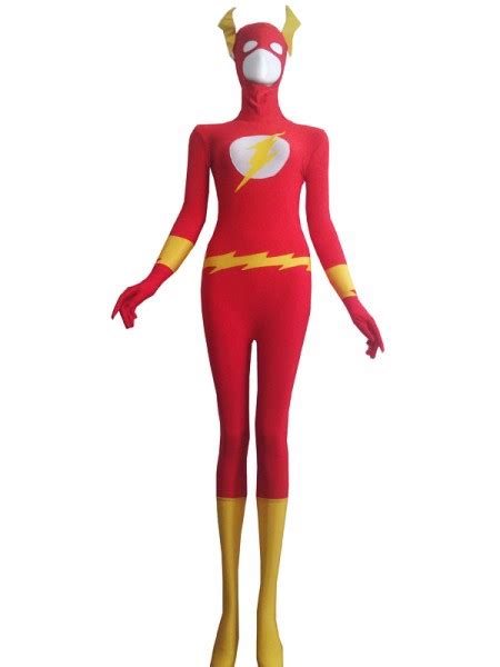 The Flash Red Spandex Superhero Costume