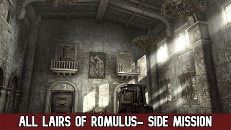 Assassin S Creed Brotherhood All Lairs Of Romulus Side Missions Youtube