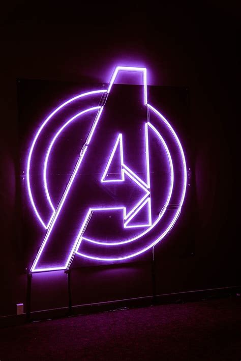Avengers Neon Signage Light Neon Light Avengers Hd Phone Wallpaper