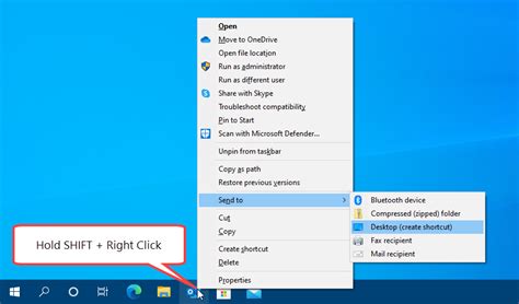 Windows 10 Create Desktop Shortcut For Outlook Tnpsado
