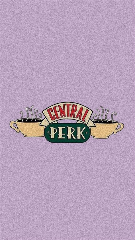 Central Perk Purple Wallpaper Friends Sketch Friends Poster Friends Tv