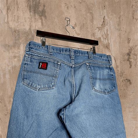 Wrangler Light Wash Wrangler Riggs Work Jeans Baggy Fit Black Label