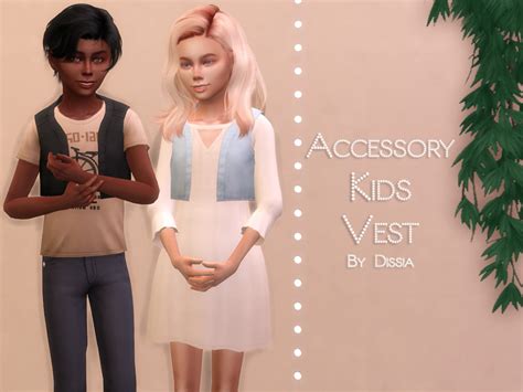 Accessory Kids Vest By Dissia From Tsr • Sims 4 Downloads