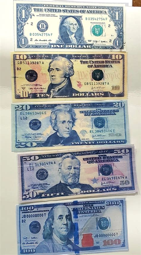 Flash Dollar Bills Assorted 2 Each Us 1 10 20 50 100 Pack Of