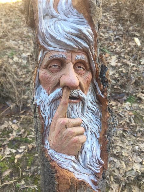 Wood Carving Wood Spirit Carving Chainsaw Carving Made In Etsy Canada