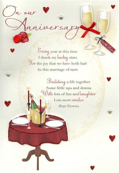 Just a card, so consider that. On Our Anniversary Greeting Card | Cards | Love Kates