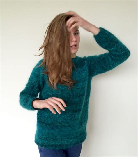 Emerald Green Mohair Sweater Made To Order Etsy