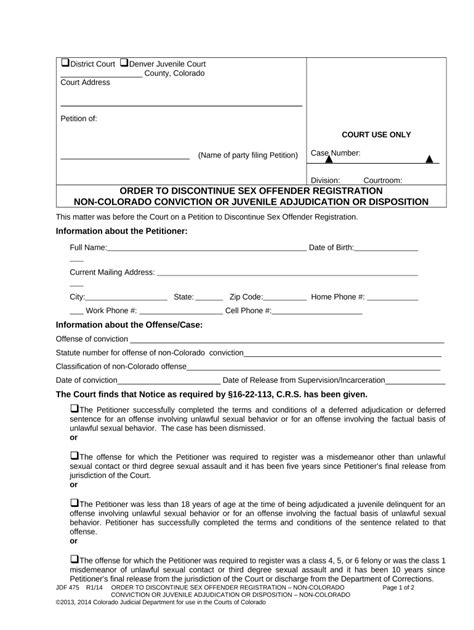 Sex Offender Registration Fill Out And Sign Online Dochub