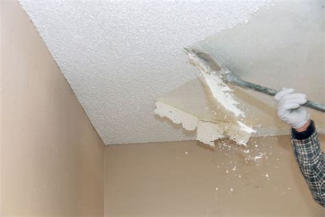 Asbestos popcorn ceiling can be covered with new ceiling panels or vinyl paint. Here's How to Easily Get Rid of Popcorn Ceilings - Paintzen
