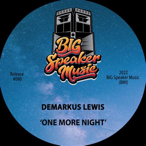 One More Night Single By Demarkus Lewis Spotify