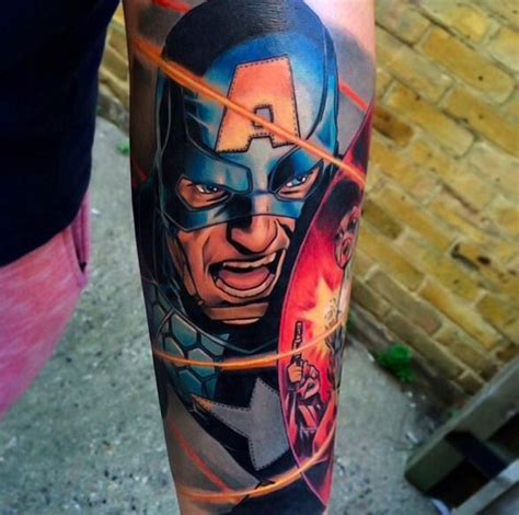 31 Incredible Superhero Tattoos Here To Save The Day Marvel Tattoos