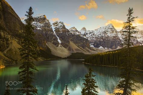 Morraine Lake Sunset Summer 2 Man This Is One Of My Favourite Areas