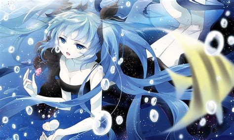 Deep Sea Pretty Dress Hatsune Miku Bonito Sweet Nice Twin Tail