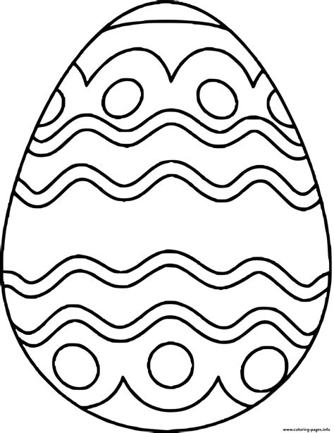 Kids Easter Egg Coloring Page Printable