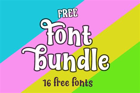 Free Font Bundle Vol 7 Bundle · Creative Fabrica