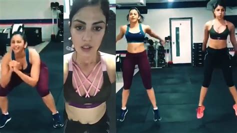 Rakul Preet Singh Rhea Chakraborty Nonstop Workouts Rakul Fitness