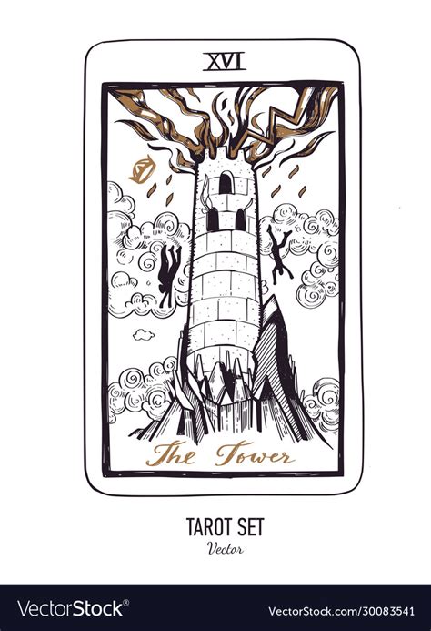 Hand Drawn Tarot Card Deck Major Arcana Royalty Free Vector