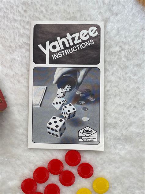 Vintage Yahtzee Dice Game By Milton Bradley 1982 Edition Etsy