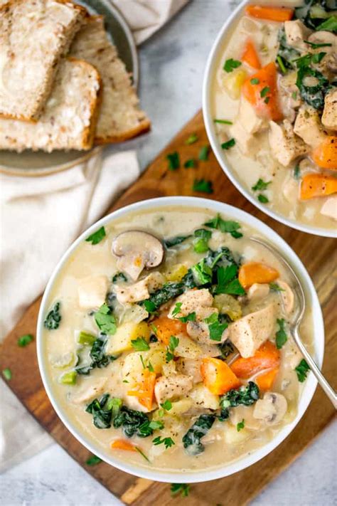 Those who follow me on ig will be knowing about my diet regime and diet. Creamy Chicken and Vegetable Soup - Nicky's Kitchen Sanctuary