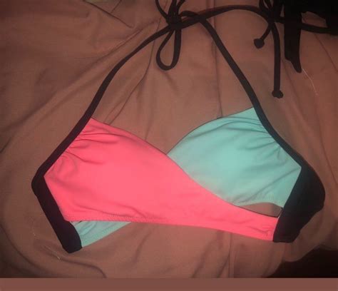 Two Xs Pink Bikini Tops Worn A Few Times But In Good Condition Just