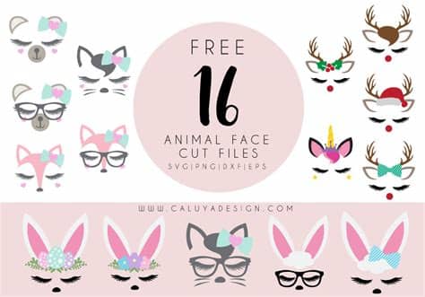 These are to use on your silhouette cameo and or cricut design space software or. 16 Free Animal Face SVG Cut Files You Must Download by ...
