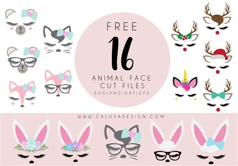 You get 17 individual files. 16 Free Animal Face SVG Cut Files You Must Download by ...