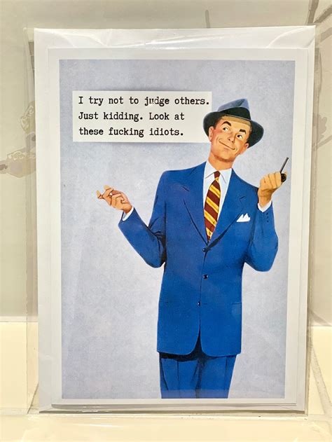 Funny Retro Card For Him Rude Card For Man Birthday Card Etsy