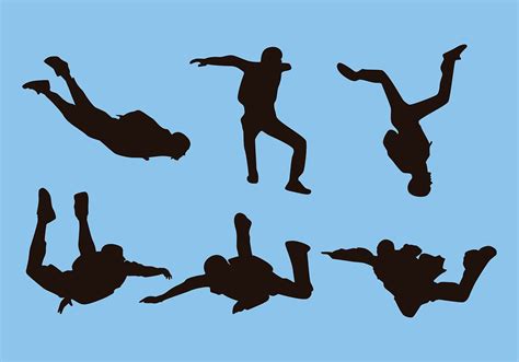 Download Skydiving Silhouette Free Vector Vector Art Choose From Over