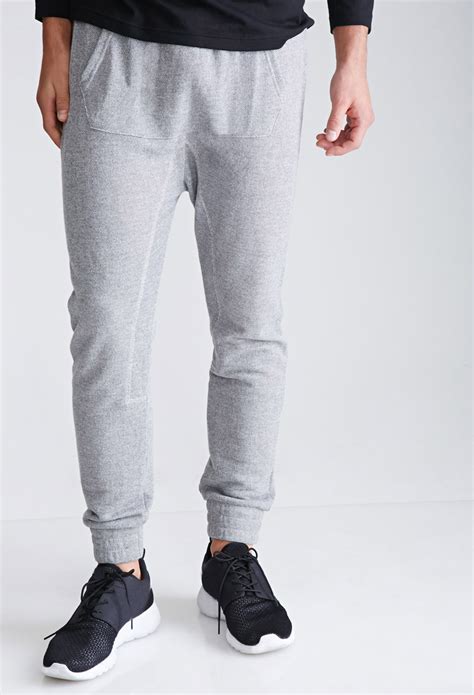 Forever 21 Kangaroo Pocket Sweatpants In Gray For Men Lyst
