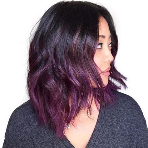 Good for wavy and hair (all hair types). Best 25+ Subtle purple hair ideas only on Pinterest | Dark ...