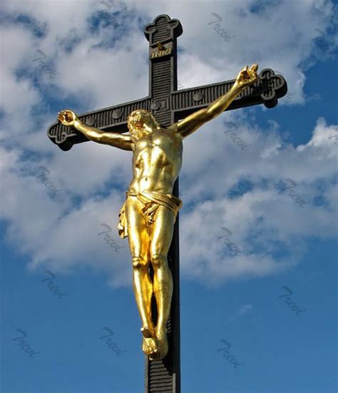 Bronze Religious Statues Crucifixes Jesus On The Cross Designs For Sale