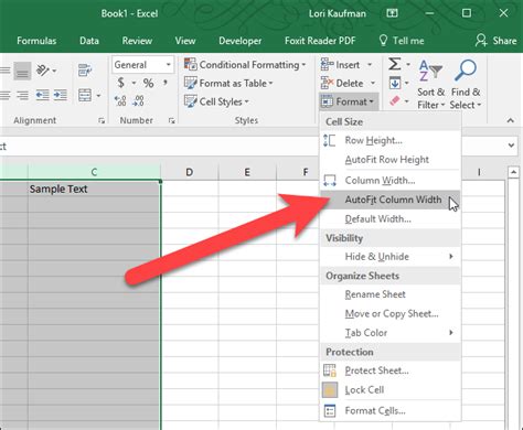 How To Set Row Height And Column Width In Excel