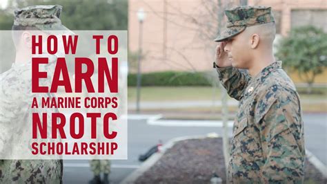 How To Earn A Marine Corps Nrotc Scholarship Youtube