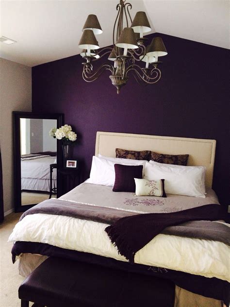 Purple Two Colour Combination For Bedroom Walls A Beautiful And