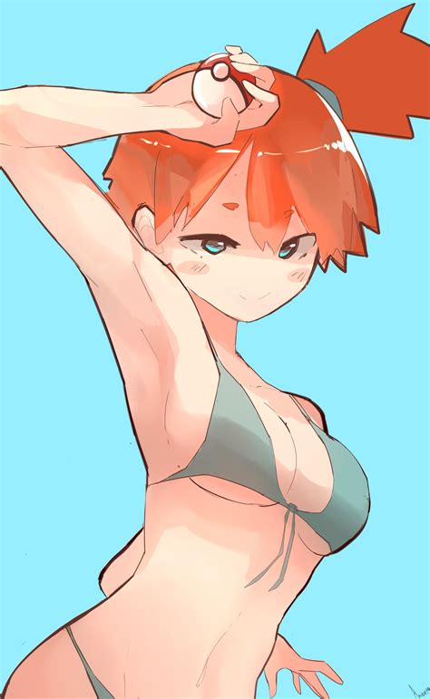 Rule 34 1girls Akisas99 Bikini Blue Eyes Blush Breasts Female Female Only Kasumi Pokemon