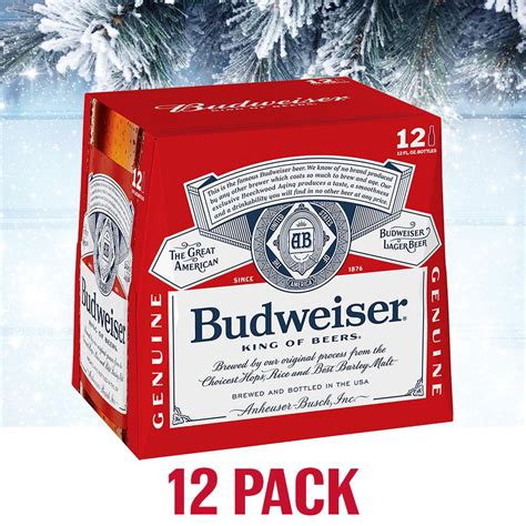 Budweiser Beer 12 Pack Beer 12 Fl Oz Bottles 5 Abv