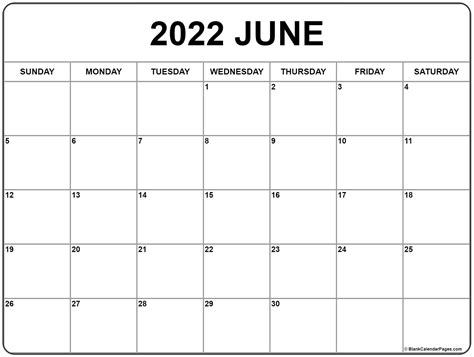 June 2020 Calendar Free Printable Monthly Calendars
