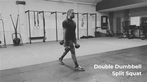 Double Dumbbell Split Squat Youtube