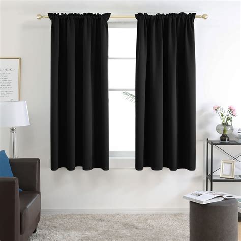 Deconovo Blackout Curtains Rod Pocket Curtains Room Darkening Curtains